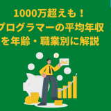 プログラマーの平均年収を年齢・職業別に解説